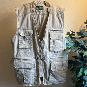 Woodfield Men's Tan Fishing Hunting Vest, Large
